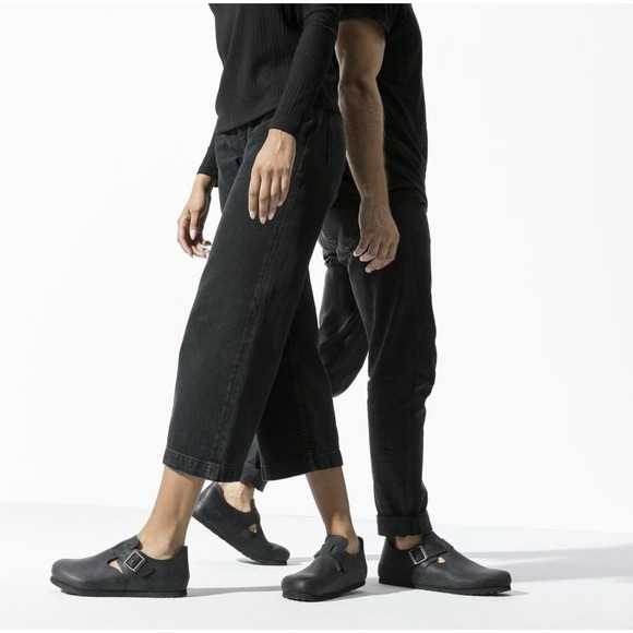 Birkenstock New w/ Box London Black Oiled Leather Regular Width Size 43 (Mens10) - Picture 10 of 10